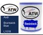 Preview: Audi, Brunswick Blue, L1018: 1L Lackdose, von ATW Autoteile West.